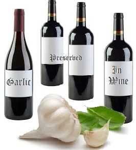 Garlic Preserved in Wine