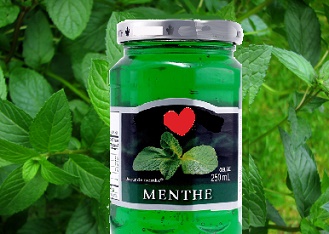 Mint Jelly made from extract